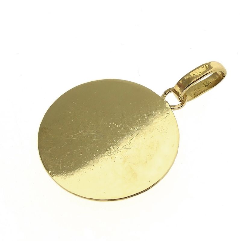 Image 4 of 18 carat gold zodiac sign pendant; Pisces