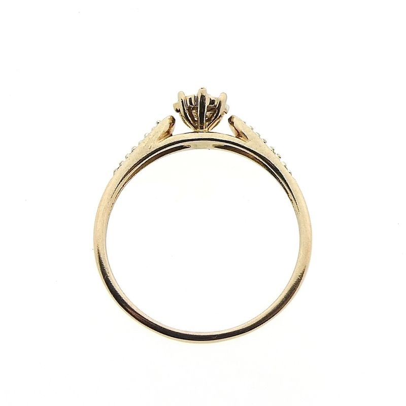 Image 6 of Rose gold ring set with diamond | 0.05 ct.