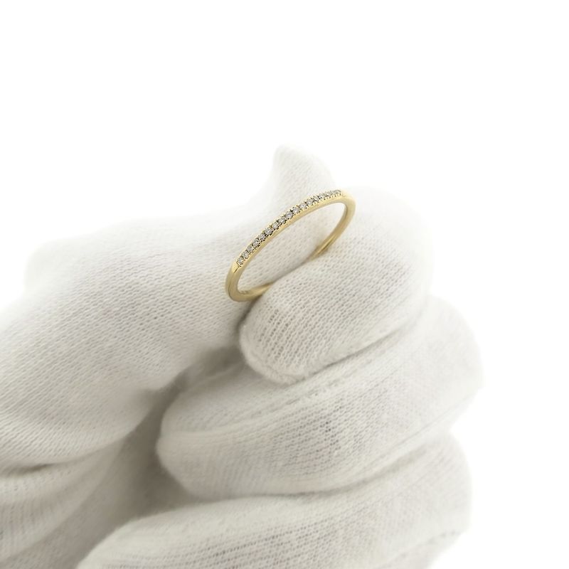 Image 8 of Gold ring/sliding ring with diamond | 0.085 ct.