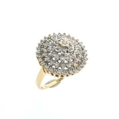 Gold cocktail ring with diamond | 0.335 ct. Image 1 of Gold cocktail ring with diamond | 0.335 ct.