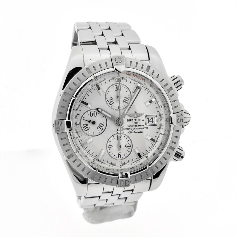 Image 3 of Breitling Chronomat Evolution 'White' A13356; Chronograph men's watch