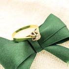 Image 2 of Gold solitaire ring with diamond | 0.20 ct.