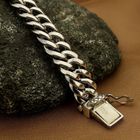 Image 2 of Silver Buddha to Buddha bracelet; Chain Small | 18 cm