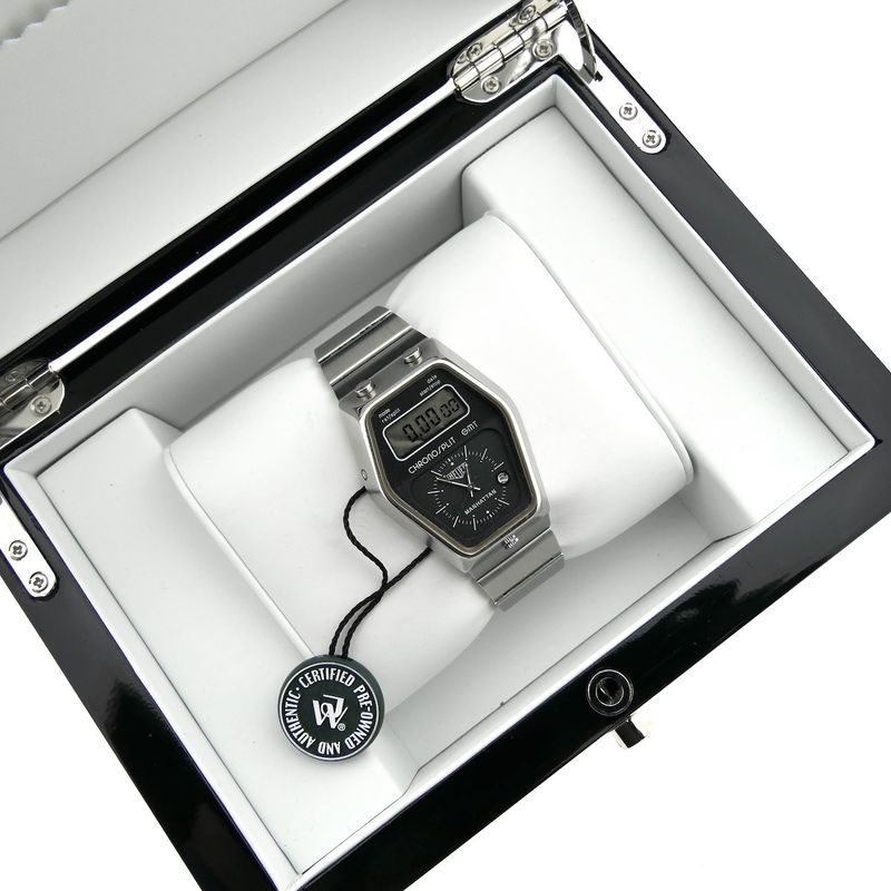 Image 19 of Heuer Manhattan Chronosplit GMT 104.403; Vintage heren horloge