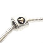 Image 2 of Pandora charm; Silver with gold; Heart of Gold