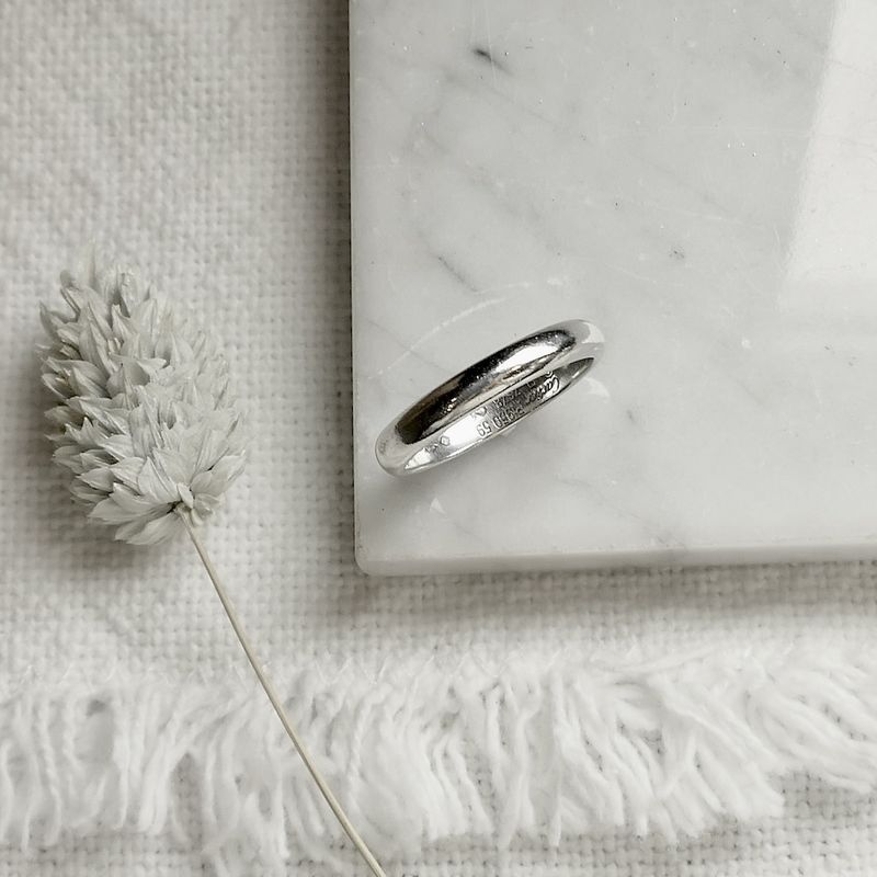 Image 5 of Cartier platinum sliding ring/wedding ring