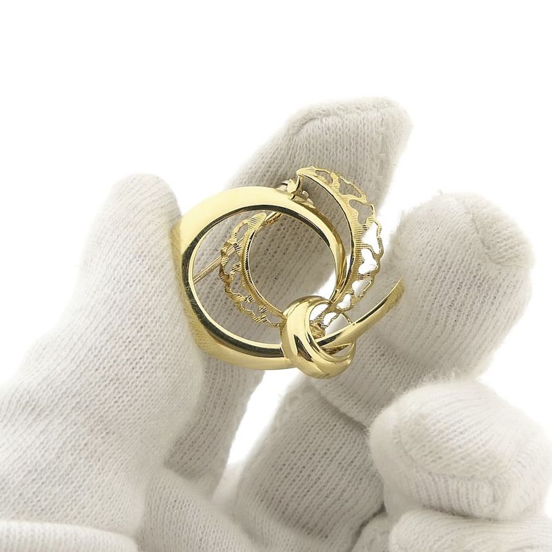 Image 8 of Vintage gold fantasy brooch