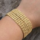 Image 9 of Vintage gold wide link bracelet