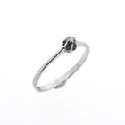 Image 1 of White gold solitaire ring with 0.02 ct. diamond | Desiree