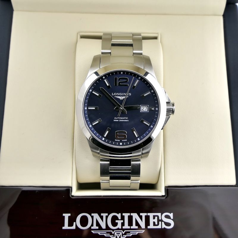 Image 13 of Longines Conquest L3.776.4; Automatic men's watch