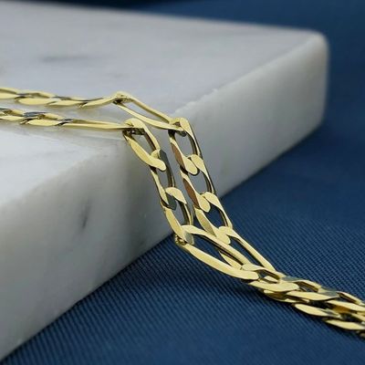 Image 2 of Golden Figaro link chain