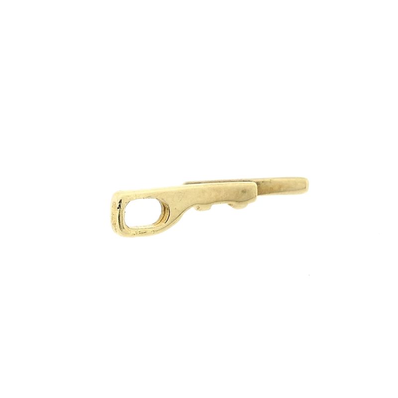 Afbeelding 7 van Gouden minimalistische hanger met diamant; 0,015 ct.