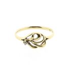 Image 3 of Gold ring with zirconia
