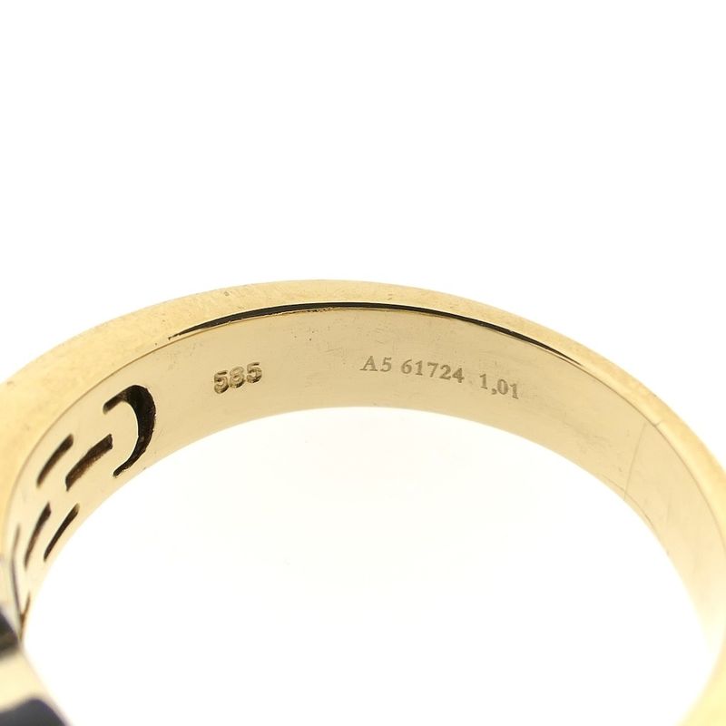 Image 8 of Christ bicolor gold solitaire ring with diamond 1.01 ct.