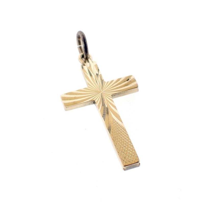 Image 3 of Gold pendant of a cross
