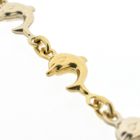 Image 4 of Two-tone gold dolphin bracelet