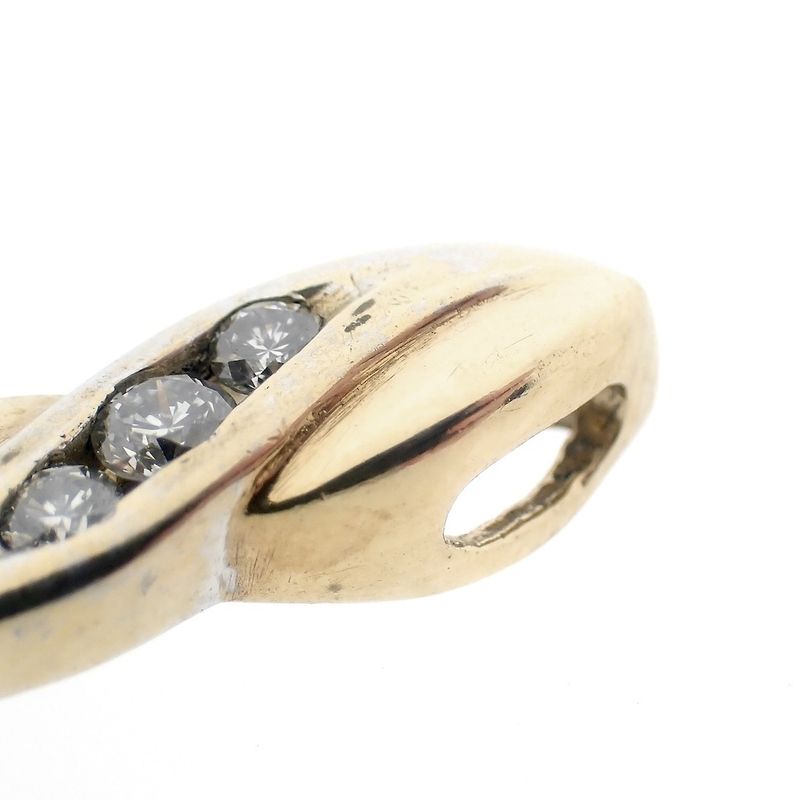 Image 5 of 8 carat bicolor pendant with diamonds; 0.095 ct.