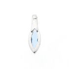 Image 6 of Silver pendant with light blue zirconia