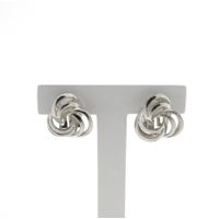 Silver clip-on earrings