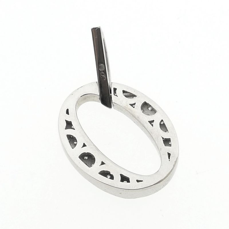 Image 8 of White gold pendant with diamonds; 0.83 ct.