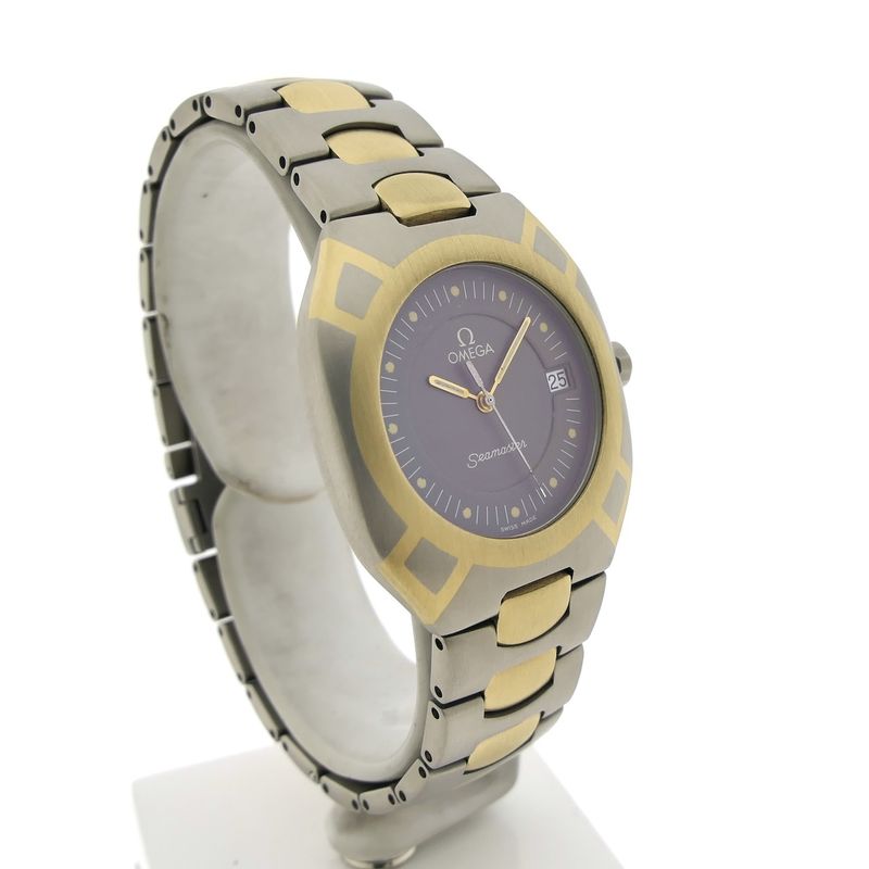 Image 3 of Omega Seamaster Polaris 3960981; 18k gold & titanium watch