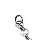 Image 7 of Silver jasseron link chain.