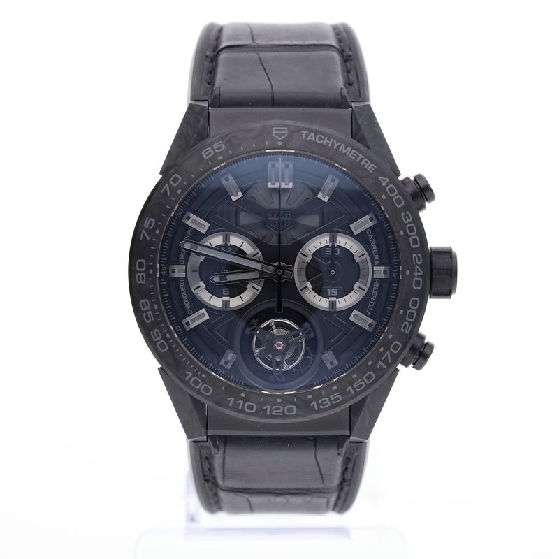 Image 15 of TAG Heuer Carrera Carbon Heuer 02T 'Phantom' Tourbillon CAR5A8P.FC6415; Automatic men's watch