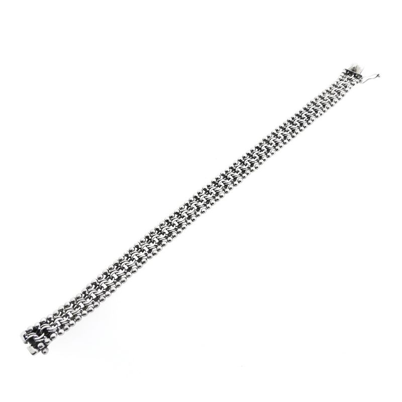 Image 5 of Silver gallery wire link bracelet | 20 cm