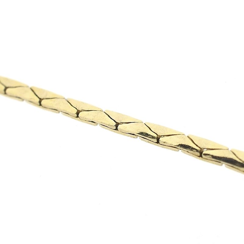 Image 3 of Gold cobra link bracelet | 19 cm