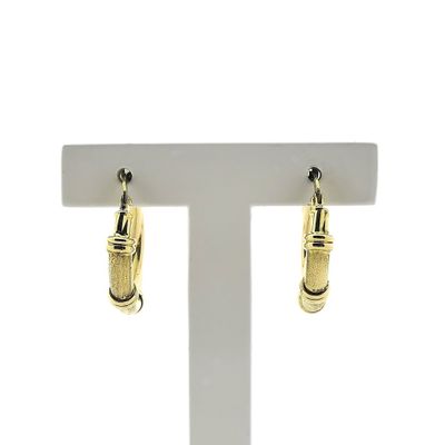 Image 1 of Vintage gold hoop earrings | Ø 21.5 mm