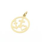 Image 5 of Gold pendant; Faith, hope, and love