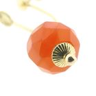 Image 11 of Vintage gold earrings with carnelian