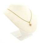 Image 4 of Gold subtle star pendant with diamond | 0.035 ct.