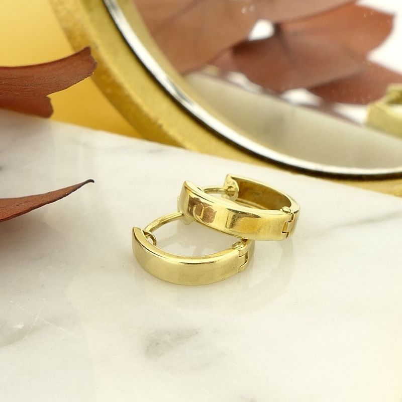 Image 2 of Gold earrings | Ø 12.4 mm