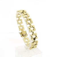 Gold Bismarck link bracelet