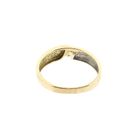 Image 7 of 8 Karat Bicolor Ring with Zirconia