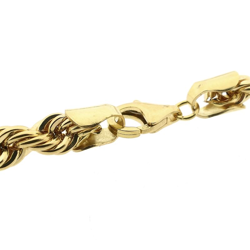 Afbeelding 4 van Gouden gedraaide schakelketting | 60 cm
