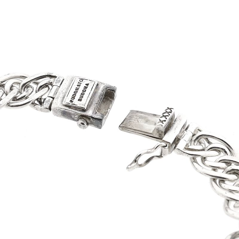 Afbeelding 6 van Zilveren Buddha to Buddha fantasieschakel armband; Nathalie | 18 cm