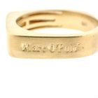 Image 2 of Gold square matte ring; Marc O'Polo