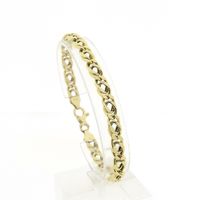 Gold Prince of Wales/Gourmet link bracelet | 20.5 cm