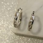 Image 2 of White gold earrings with zirconia | Ø 20.0 mm