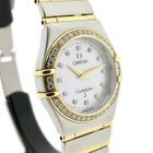 Image 3 of Omega Constellation Manhattan; Women's watch with mother-of-pearl dial and diamonds
