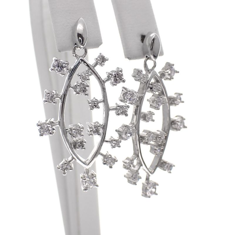 Image 4 of Silver earrings with zirconia