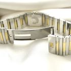 Image 13 of Omega Constellation Quadra 'Full Bar'; 18k. Goud/stalen dames horloge met diamanten