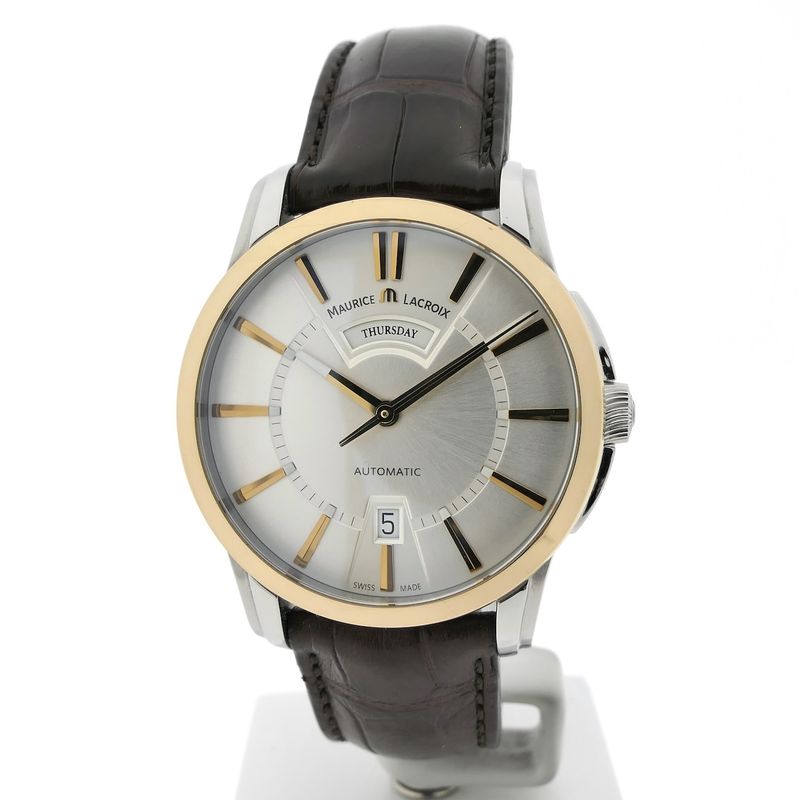 Image 19 of Maurice Lacroix Pontos 'Day-Date' PT6158; Automatic 18k gold/steel men's watch