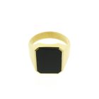 Image 4 of Gold signet ring with onyx