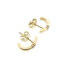 Image 11 of Gold stud earrings with diamond 0.06 ct.