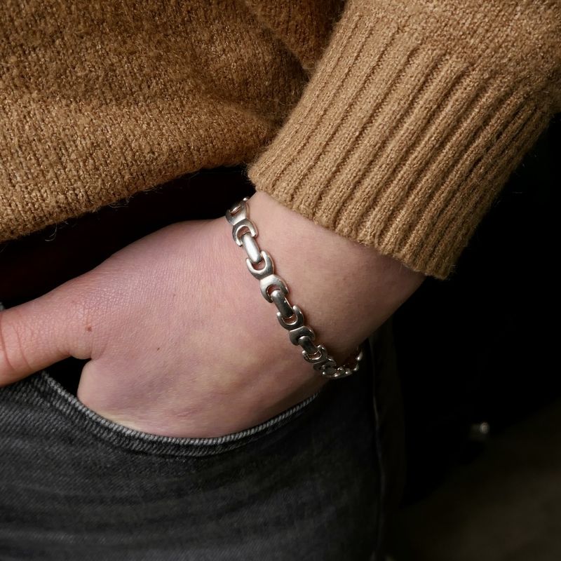 Image 10 of Silver fantasy link bracelet | 19 cm