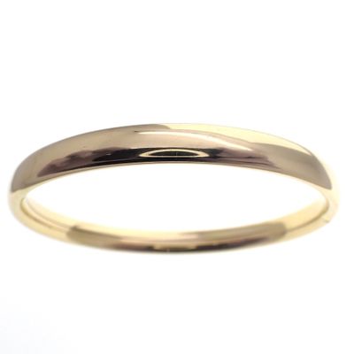 Image 2 of Gold smooth slave bracelet | Ø 59 mm
