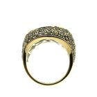 Image 7 of 18-karat gold cocktail ring with citrine and 1.28 ct. diamonds.